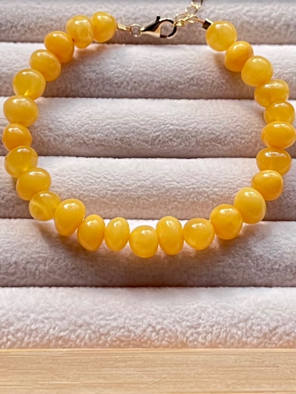 B030 | Genuine Amber Beaded Bracelet